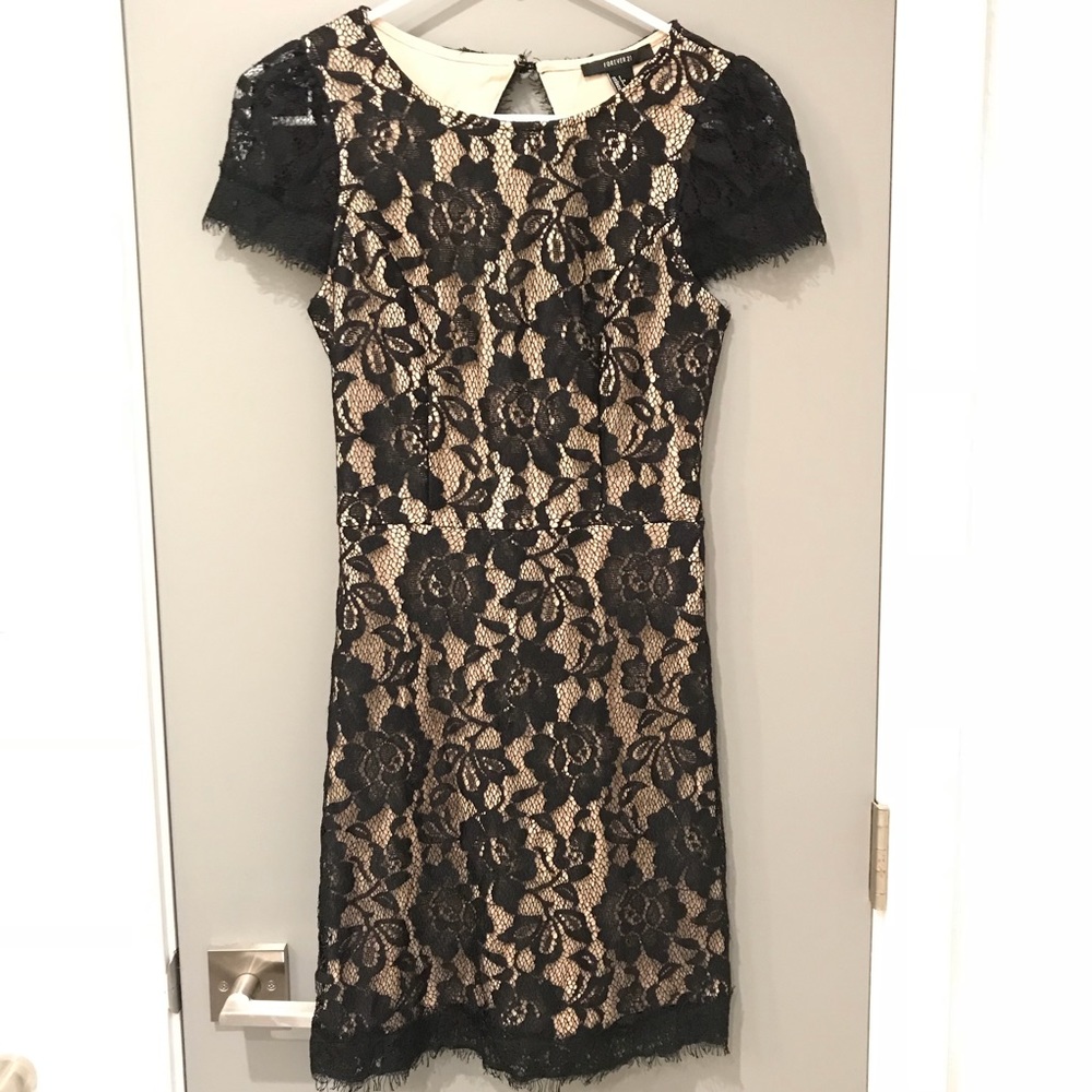 Little black lace dress